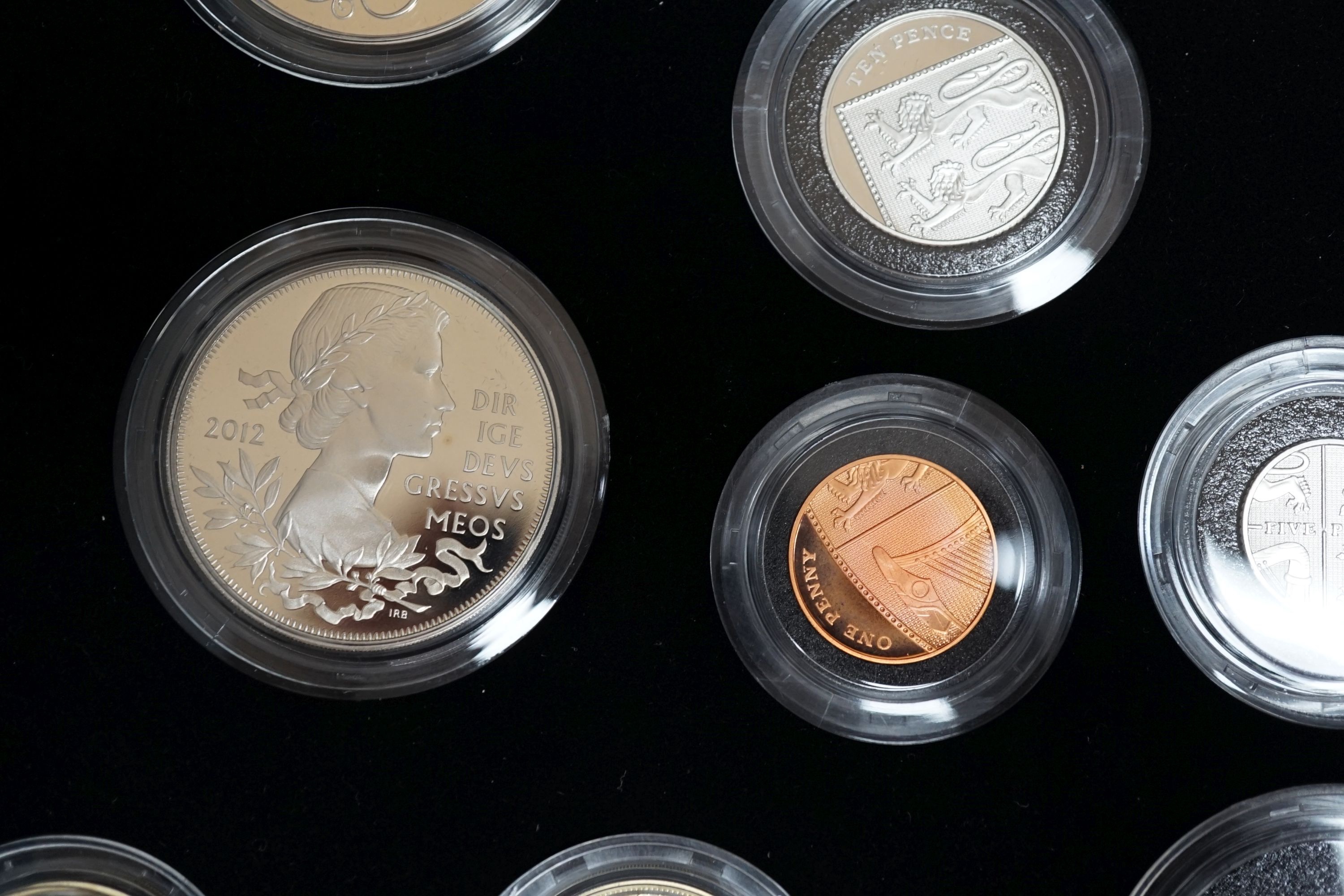 A 2012 UK premium proof coin collection